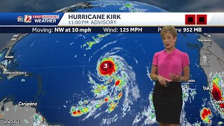 WATCH Kirk is now a major hurricane TS Leslie forms [upl. by Held558]