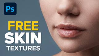 Create Highly Realistic SKIN TEXTURE In Photoshop FREE Download [upl. by Atnahsa]