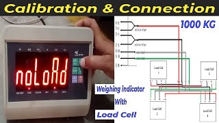 Scale calibration and connection  load cell connection with indicator  YHT7E weighing indicator [upl. by Rufena]