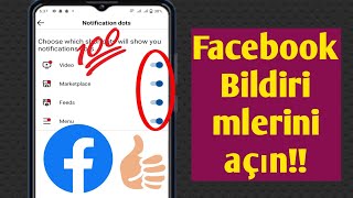 Facebook bildirim noktası nasıl yapılır Facebook çözümüyeni güncelleme 2024❤️ [upl. by Chaim799]