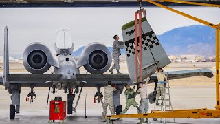 Rebuilding Feared US A10 Warthog Aircraft Part By Part [upl. by Erbma875]