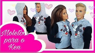 DIY Como fazer moletom para Barbie e Ken [upl. by Eiknarf873]