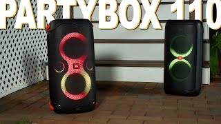 JBL Partybox 110 Review  A Refined Partybox 100 [upl. by Nereids]