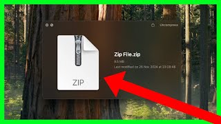 How to Extract Zip Files on Mac How to Open a Zip File or Folder on Macbook [upl. by Yoshi685]