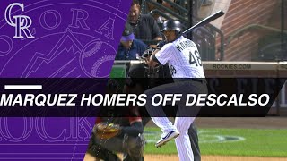 German Marquez homers off infielder Daniel Descalso [upl. by Kelam]