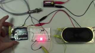 Proximity Sensor Interfacing to an Arduino sinking sensor [upl. by Wheaton]