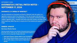 Tanks Got BIG NERFS  Overwatch 2 Season 12 Midseason Patch Notes [upl. by Llireva]