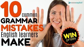 10 MOST COMMON Grammar Mistakes English Learners Make 😭😭😭 [upl. by Rubi924]