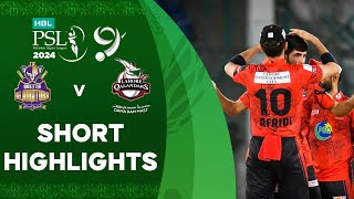 Short Highlights  Quetta Gladiators vs Lahore Qalandars  Match 28  HBL PSL 9  M1Z2U [upl. by Annai620]