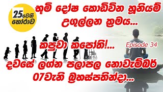 දවසේ ලග්න පලාපල නොවැම්බර් 07වැනි බ්‍රහස්පතින්දා Dawase Lagna Palapala Daily Horoscope November 07 [upl. by Dare874]