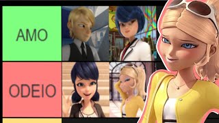 Tier List dos Personagens de Miraculous Minha Opinião [upl. by Scrogan]