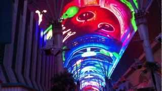 Fremont Street Experience Las Vegas  Aliens Light Show [upl. by Lokcin]