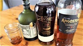 Rum Tasting Angostura 7 Diplomatico Exclusiva Ron Zacapa 23 [upl. by Saihttam]