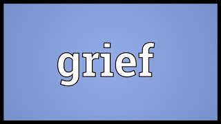 Grief Meaning [upl. by Wier45]