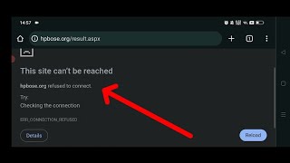 HPBOSE class 12TH result 2024  How to check  This site Cant be reached [upl. by Edeline768]