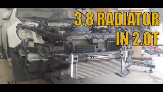 Genesis Coupe Radiator Install  38 Rad in a 20T [upl. by Nagad643]