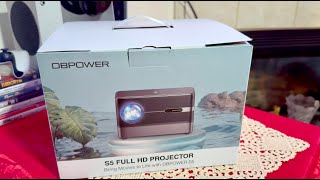 DBPower S5 Projector Unboxing And Overview  Is It Worth Getting [upl. by Heinrick]