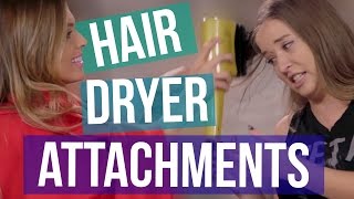 3 Weird Hair Dryer Attachments Beauty Break [upl. by Llenyt]