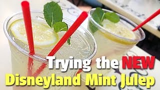 Trying the New Mint Julep  Disneyland [upl. by Salkcin969]