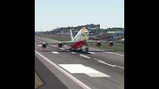 Emergency Plane takeoff Boeing 747 shorts [upl. by Thurmann]