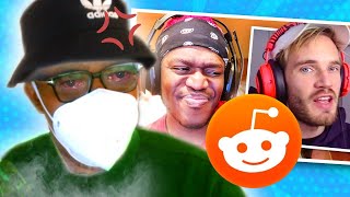 Reacting To KSI Reacting To Me Reacting To Pewdiepies Reddit SLWIAY6 [upl. by Llezo]