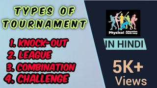 Types of Tournament Physical Education  Class 12th  BPED MPED [upl. by Kilmarx]