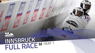 Innsbruck  BMW IBSF World Cup 20172018  2Man Bobsleigh Heat 1  IBSF Official [upl. by Hedve]