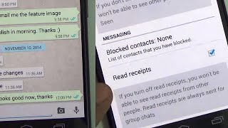 Stop or Disable Whatsapp Double Blue Tick Read Receipt [upl. by Aisatan772]
