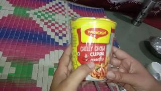 Jat pat Maggi chilly chow cuppa😋😋😋 [upl. by Ecnahoy]