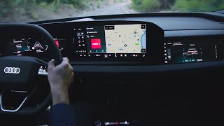 NEW AUDI Q6 etron 2024  DRIVING SOUND amp details [upl. by Elyag]