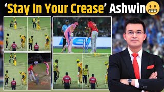 Stay in your crease Ashwin R Ashwin gets warned for leaving crease early during TNPL game [upl. by Arutek]