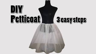 DIY Petticoat Easy 3 Steps [upl. by Odnuges]