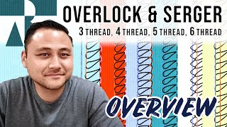 Different types of overlocks  sergers amp stitches Merrow 3 Thread 4 Thread 5 Thread 6 Thread [upl. by Auhoj]