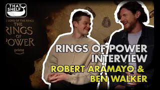 RINGS OF POWER Interview  Robert Aramayo amp Ben Walker [upl. by Pepin]