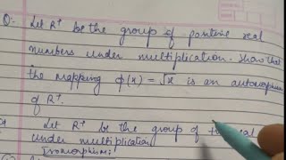 To show square root of x is an automorphism where x belongs to set of positive real no  BSc [upl. by Neersin]