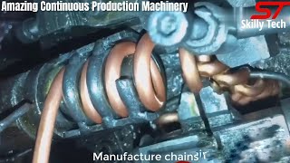 Spring Coiling Machines Process How Spring is formed Springs Making on Auto Machine Springs [upl. by Atirihs]