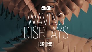 Waving Displays After Effects TemplatePremiere Pro MOGRTs [upl. by Dripps]