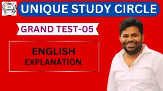 GRAND TEST5 ENGLISH EXPLANATION [upl. by Graff]