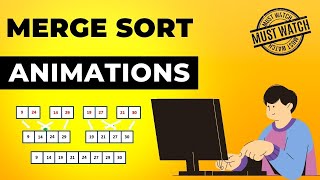 Merge Sort Animations  Data Structure  Visual How [upl. by Desirea]