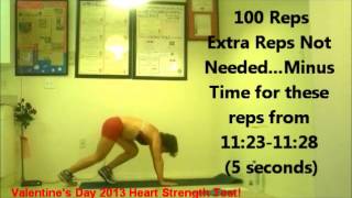 Muscle Womans Valentine Day Heart Strength Test for 2013 [upl. by Frederica]