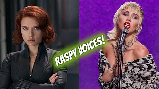 Celebrities with Raspy Voices [upl. by Nolak37]