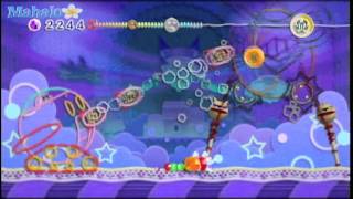 Kirbys Epic Yarn Walkthrough  Dream Land  Yin Yarn Boss Fight [upl. by Alisander]