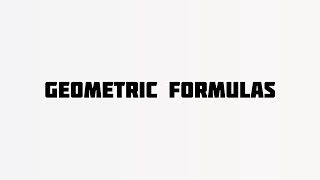 Geometric Formulas  Geometry 📐 videos geometry geometry video formulasformaths r [upl. by Shepard177]