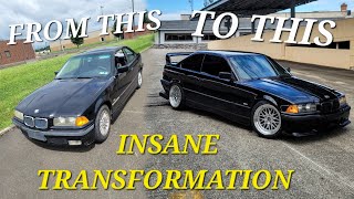 BUILDING A BMW E36 Coupe In 10 Minutes [upl. by Fleurette621]