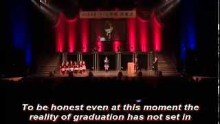 Suzuka Nakamoto Graduation Speech 2012 prerelease [upl. by Nimra]