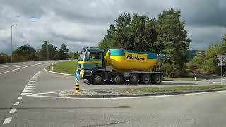 DAF XF530 Fahrt Basel nach Rafz  Regensdorf bis Rafz [upl. by Mchale]