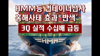 HMM등 컨테이너선사 홍해사태 효과 ‘반색’…3Q 실적 수십배 급등  KSG NEWS20241119 [upl. by Nekal]