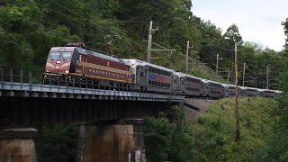 An Evening Of Trains On NJTs Gladstone Branch Railfanning Gladstone  Stirling NJ 81822 [upl. by Neehsar]