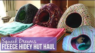 Squeak Dreams Fleece Hidey Hut Haul  Piggie Crumbs [upl. by Amles]