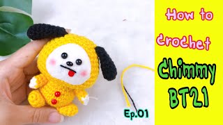 CHIMMY Crochet Tutorial  BT21 [upl. by Adaval491]